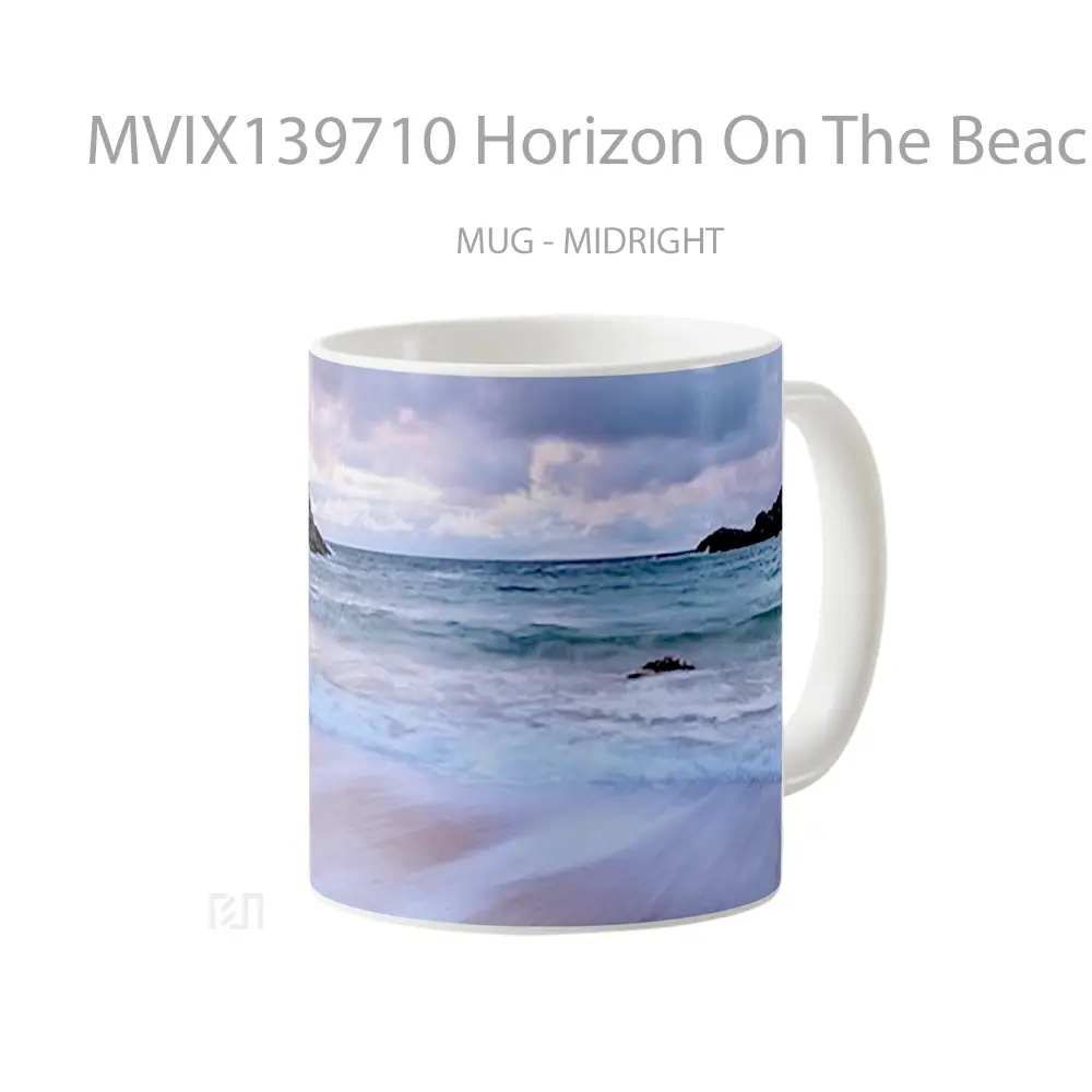 Mug Horizon On The Beach Gelas Pemandangan Alam - All-side / Desain