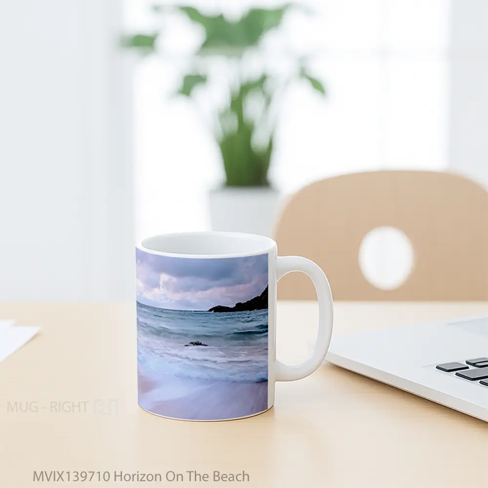 Mug Horizon On The Beach Gelas Pemandangan Alam - All-side / Desain