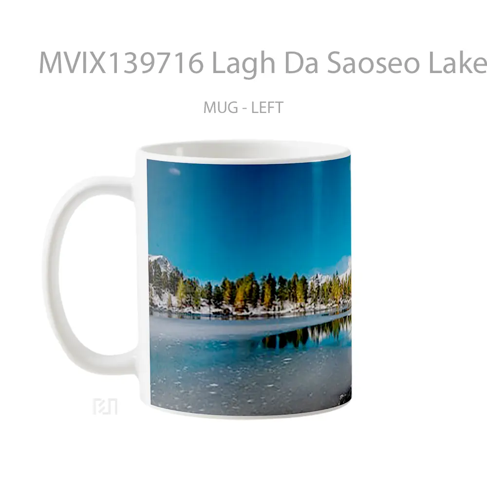 Mug Lagh Da Saoseo Lake In Switzerland Gelas Pemandangan Alam - All-side / Desain