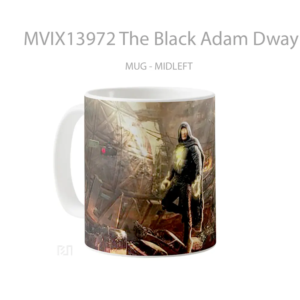 Mug The Black Adam Dwayne Johnson Gelas Keramik Unik - All-side / Desain