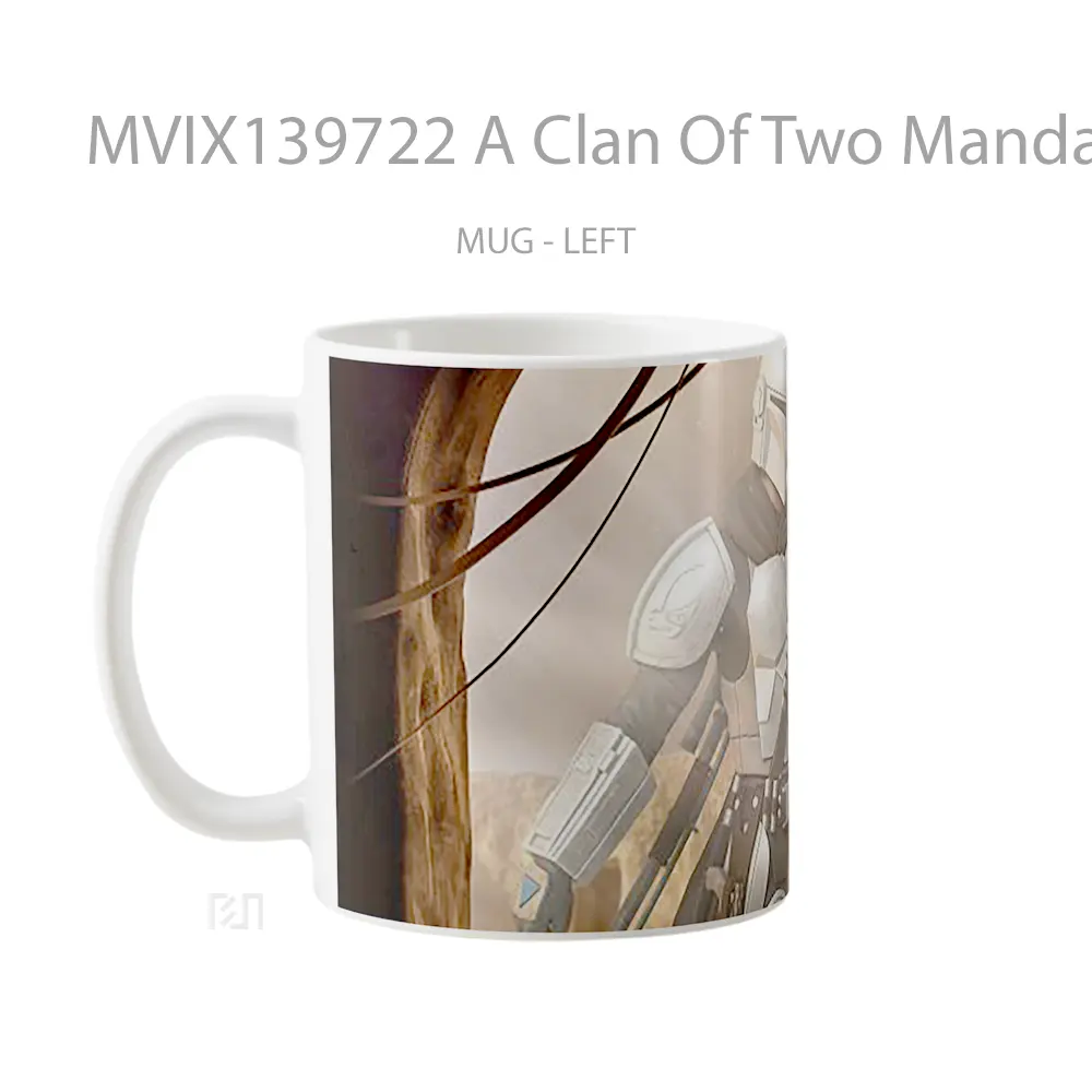 Mug A Clan Of Two Mandalorian Gelas Star Wars - All-side / Desain