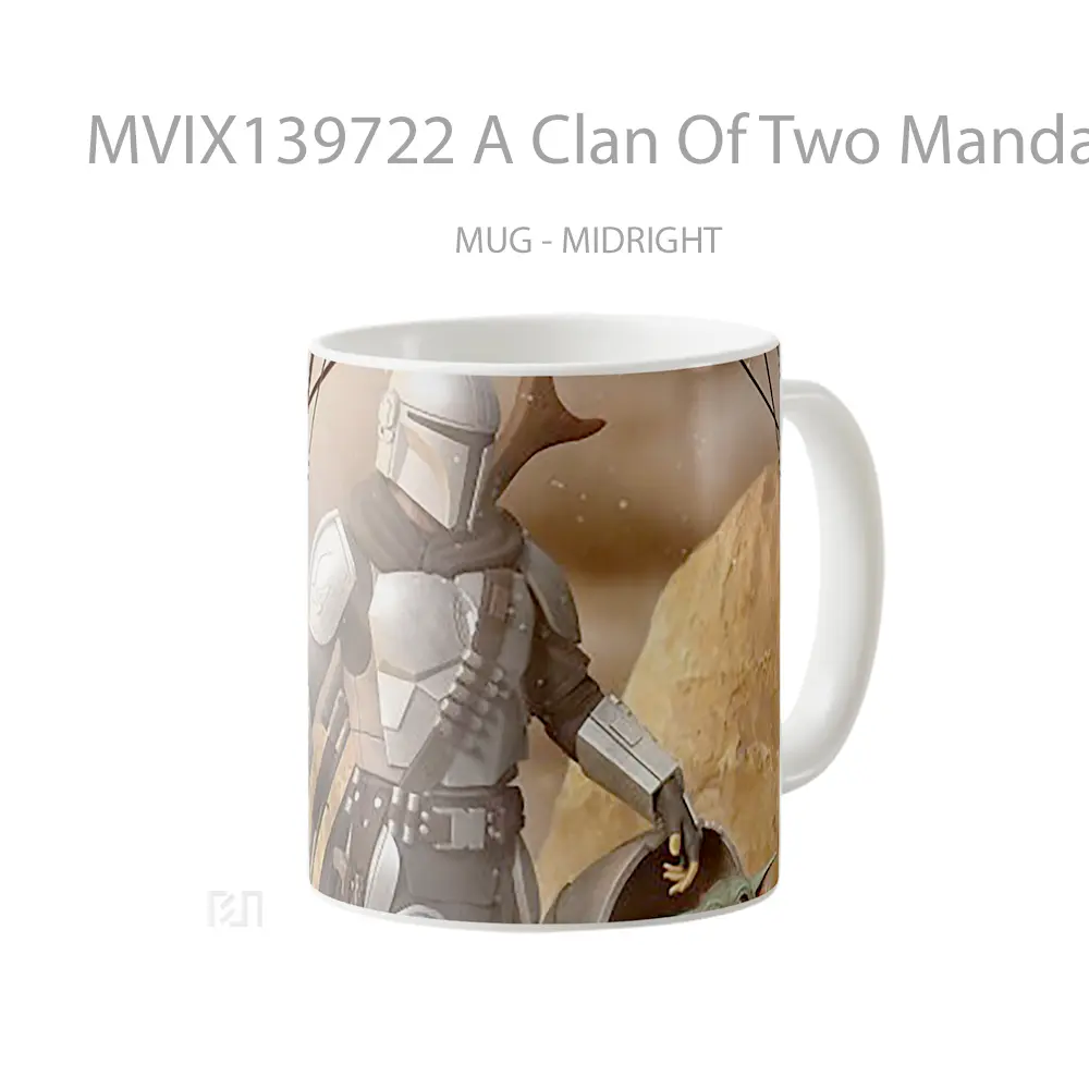 Mug A Clan Of Two Mandalorian Gelas Star Wars - All-side / Desain