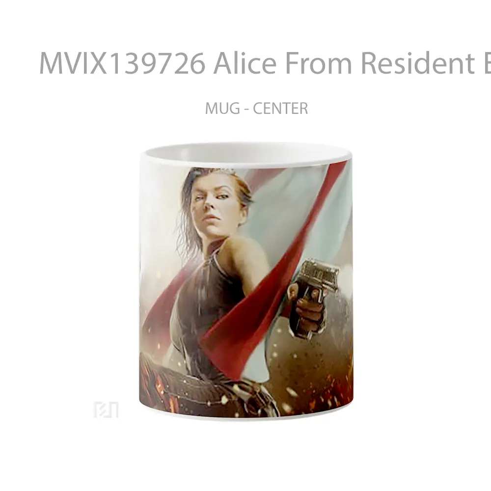 Mug Alice From Resident Evil Fanart Cangkir Gamer