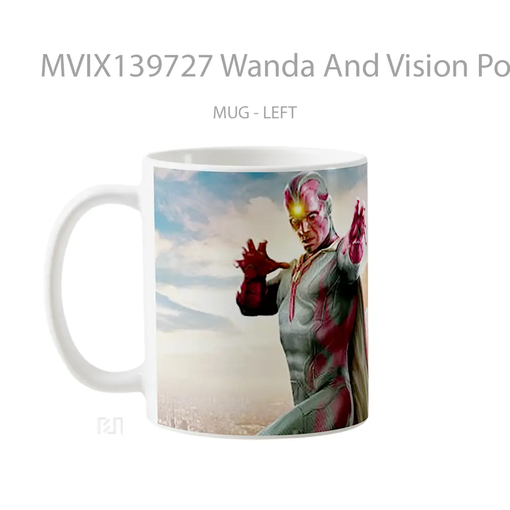 Mug Wanda And Vision Poster 2021 Gelas Superhero - All-side / Desain