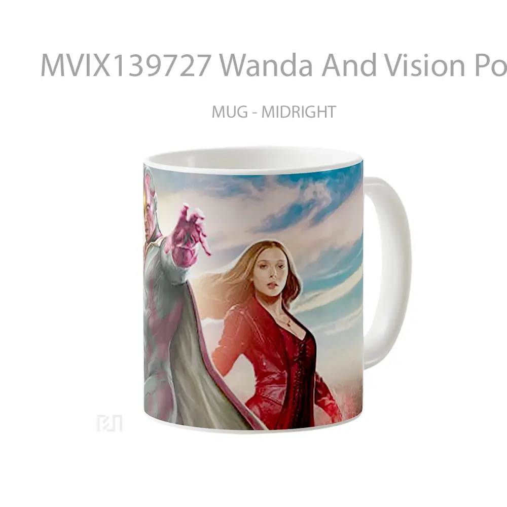 Mug Wanda And Vision Poster 2021 Gelas Superhero - All-side / Desain