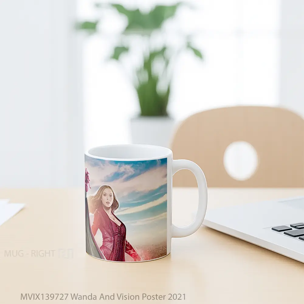 Mug Wanda And Vision Poster 2021 Gelas Superhero - All-side / Desain