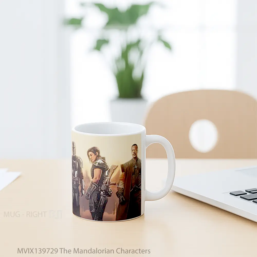 Mug The Mandalorian Characters Gelas Star Wars - All-side / Desain
