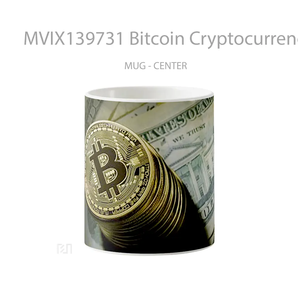 Mug Bitcoin Cryptocurrency Gelas Keramik Unik