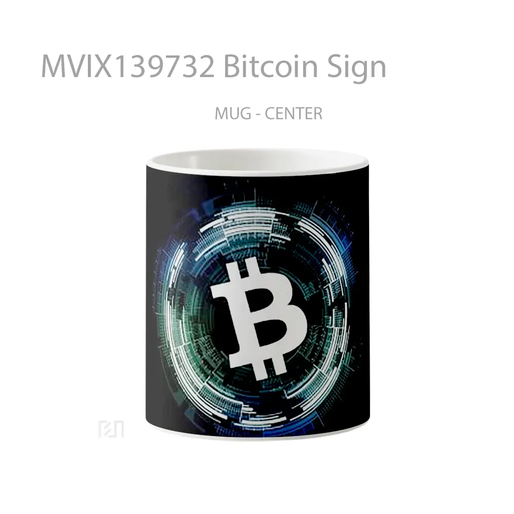 Mug Bitcoin Sign Gelas Keramik Unik