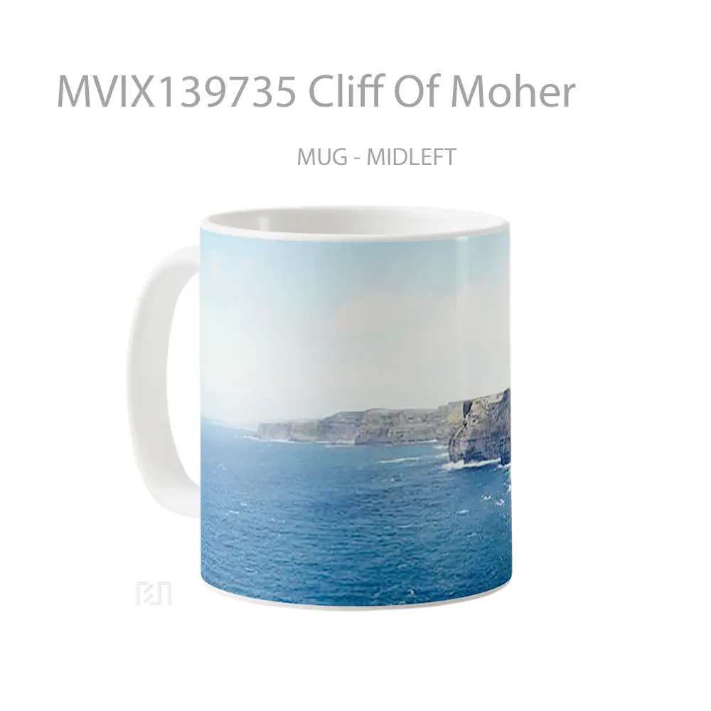 Mug Cliff Of Moher Gelas Keramik Unik - All-side / Desain