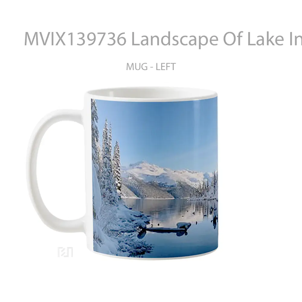 Mug Landscape Of Lake In The Snow Gelas Pemandangan Alam - All-side / Desain