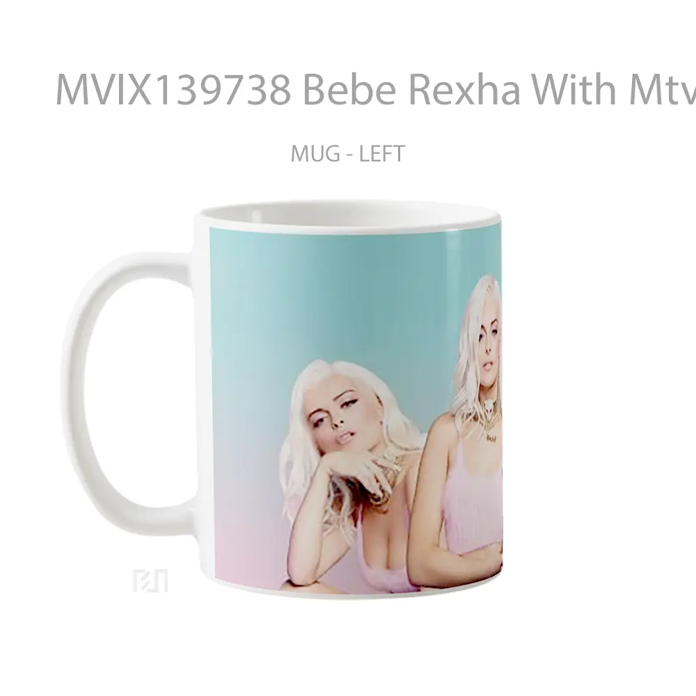 Mug Bebe Rexha With Mtv Award Gelas Keramik Unik - All-side / Desain
