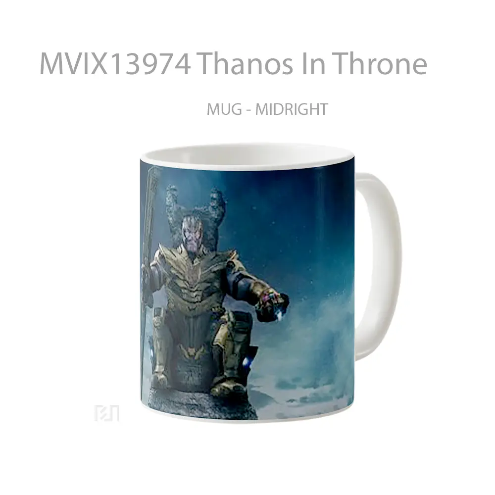 Mug Thanos In Throne Gelas Keramik Unik - All-side / Desain