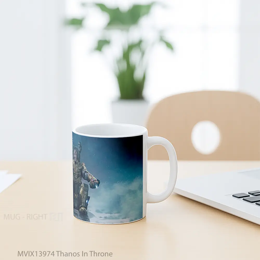 Mug Thanos In Throne Gelas Keramik Unik - All-side / Desain