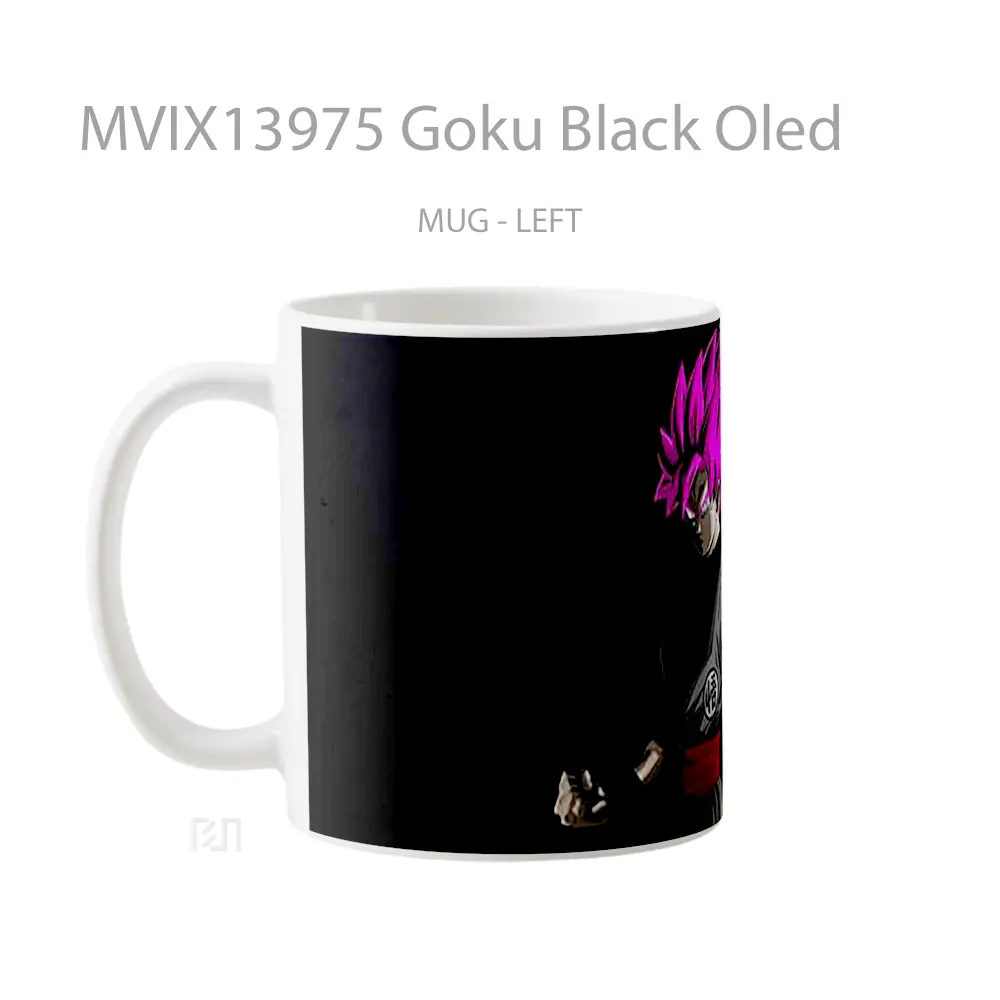 Mug Goku Black Oled Cangkir Anime - All-side / Desain