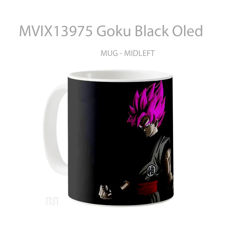 Mug Goku Black Oled Cangkir Anime - All-side / Desain