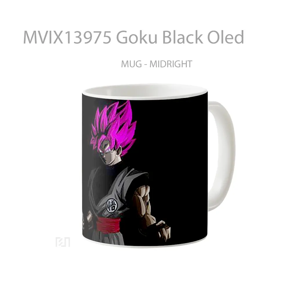 Mug Goku Black Oled Cangkir Anime - All-side / Desain