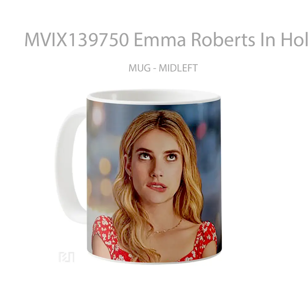 Mug Emma Roberts In Holidate Gelas Keramik Unik - All-side / Desain