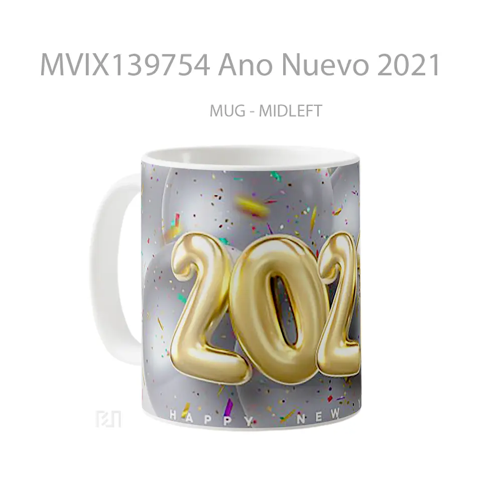 Mug Ano Nuevo 2021 Gelas Keramik Unik - All-side / Desain