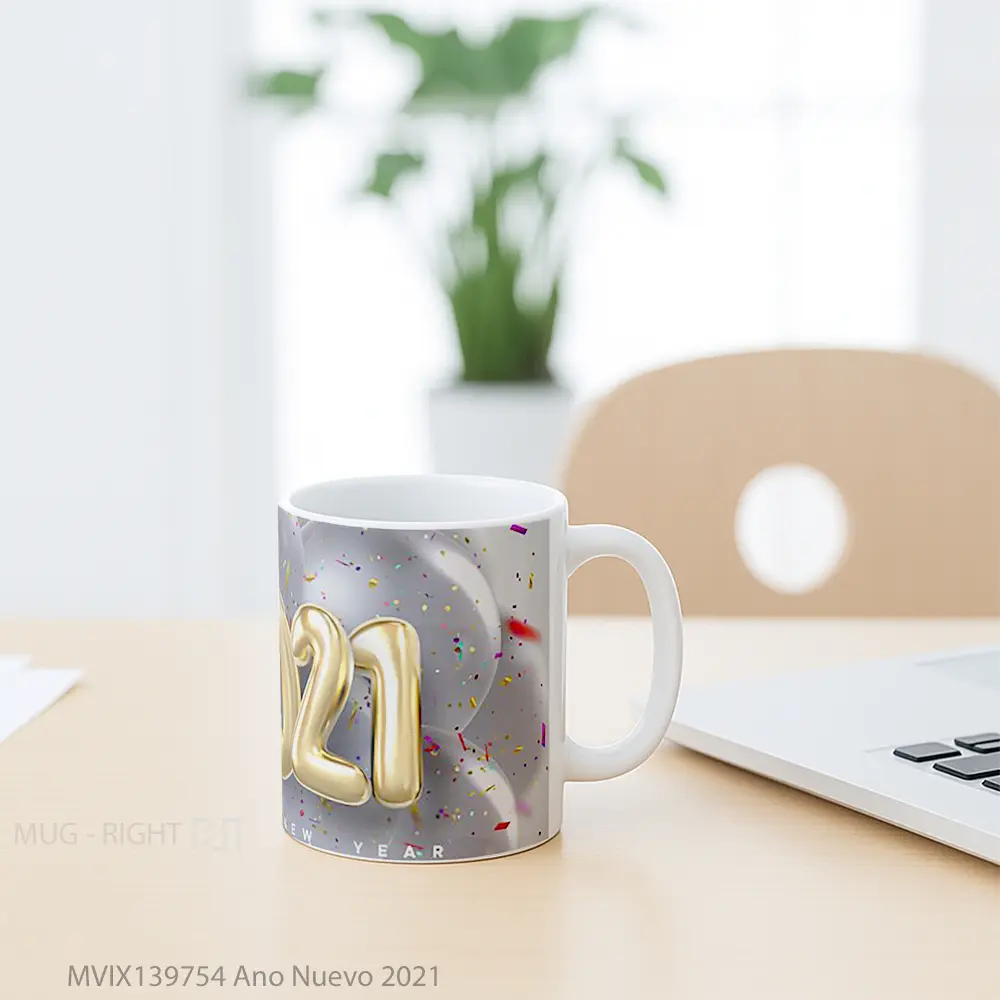 Mug Ano Nuevo 2021 Gelas Keramik Unik - All-side / Desain