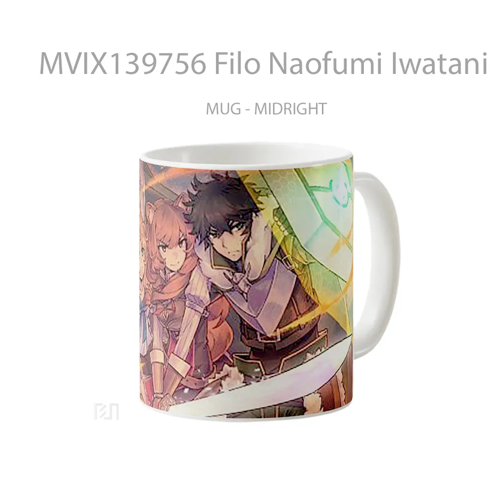 Mug Filo Naofumi Iwatani From The Rising Of The Shield Hero Gelas Keramik Unik - All-side / Desain