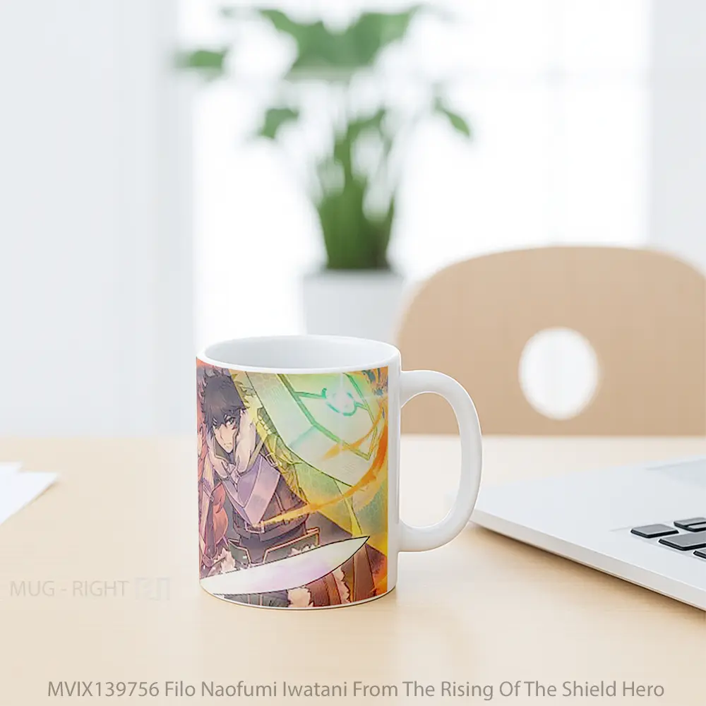 Mug Filo Naofumi Iwatani From The Rising Of The Shield Hero Gelas Keramik Unik - All-side / Desain