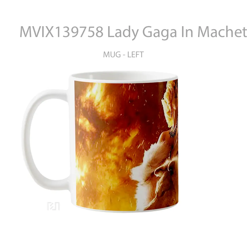 Mug Lady Gaga In Machete Kills Gelas Selebriti - All-side / Desain