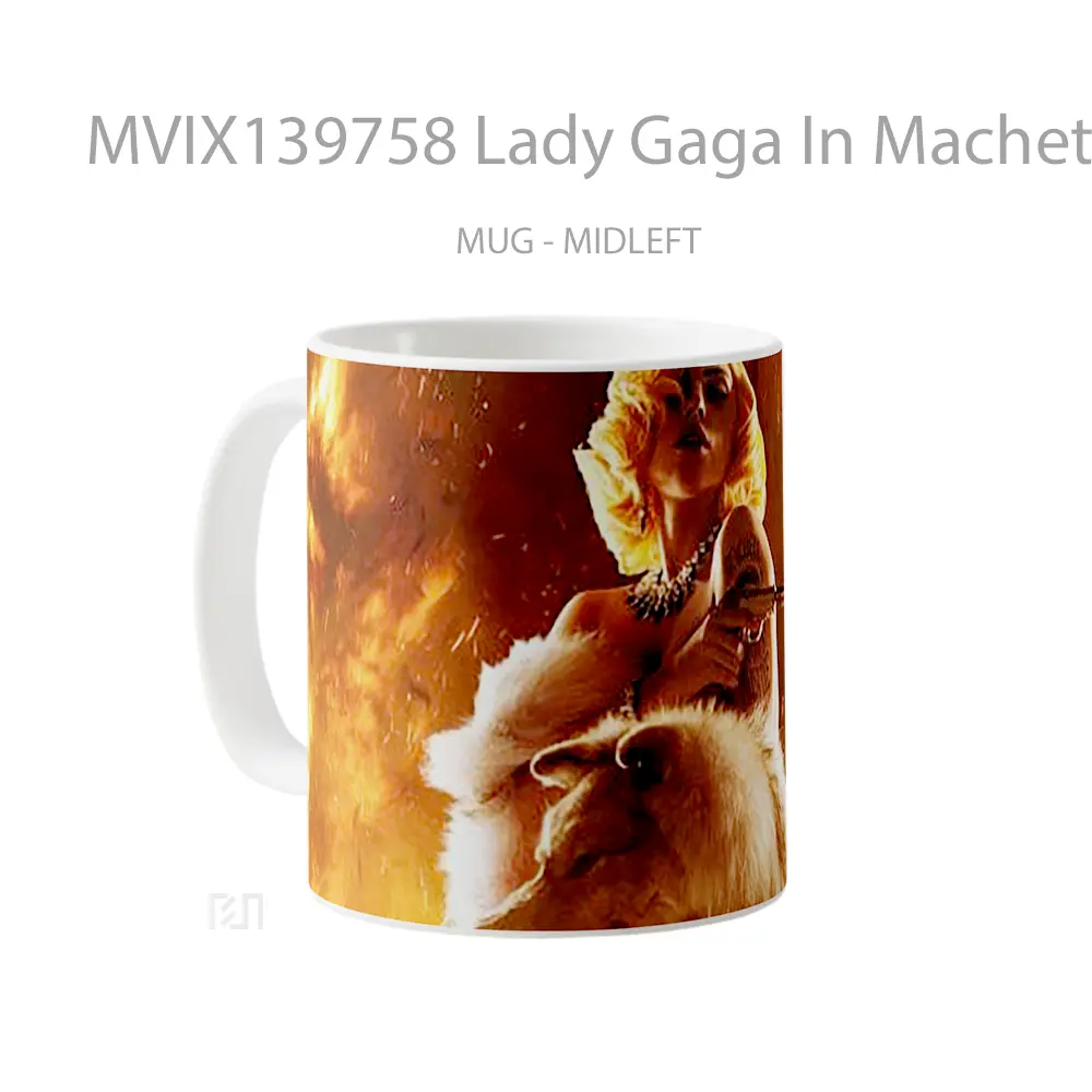 Mug Lady Gaga In Machete Kills Gelas Selebriti - All-side / Desain