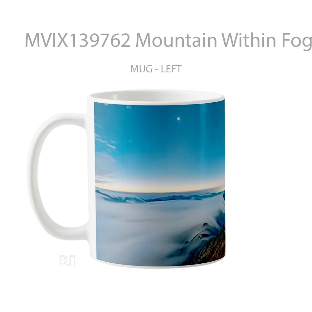 Mug Mountain Within Fog Gelas Pemandangan Alam - All-side / Desain