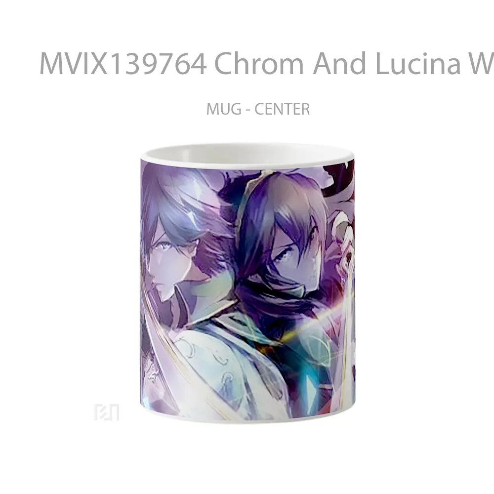 Mug Chrom And Lucina With Sword From Fire Emblem Awakening Gelas Keramik Unik