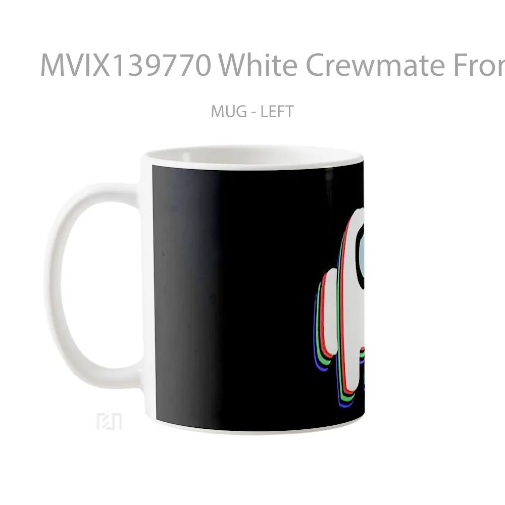 Mug White Crewmate From Among Us Gelas Keramik Unik - All-side / Desain