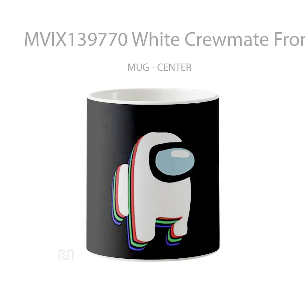 Mug White Crewmate From Among Us Gelas Keramik Unik