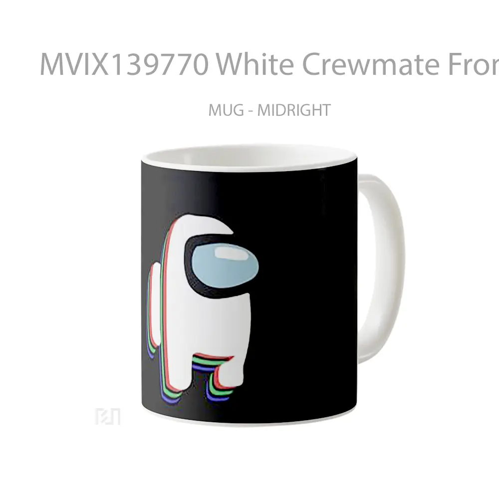 Mug White Crewmate From Among Us Gelas Keramik Unik - All-side / Desain