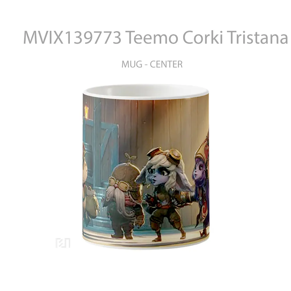 Mug Teemo Corki Tristana And Lulu From League Of Legends Cangkir Gamer