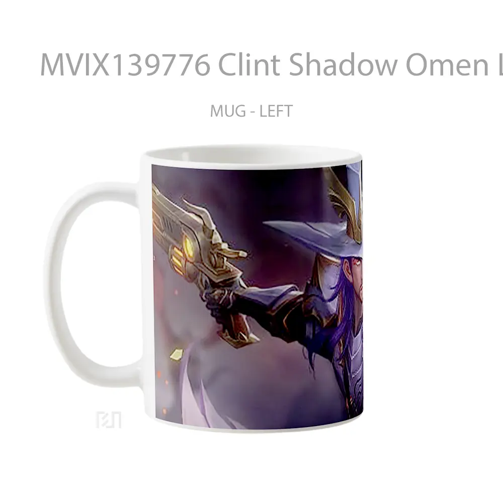 Mug Clint Shadow Omen League Of Legends Cangkir Gamer - All-side / Desain