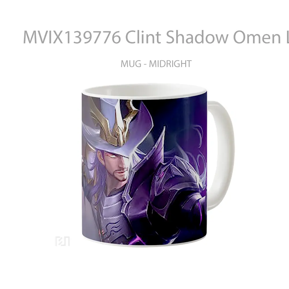 Mug Clint Shadow Omen League Of Legends Cangkir Gamer - All-side / Desain
