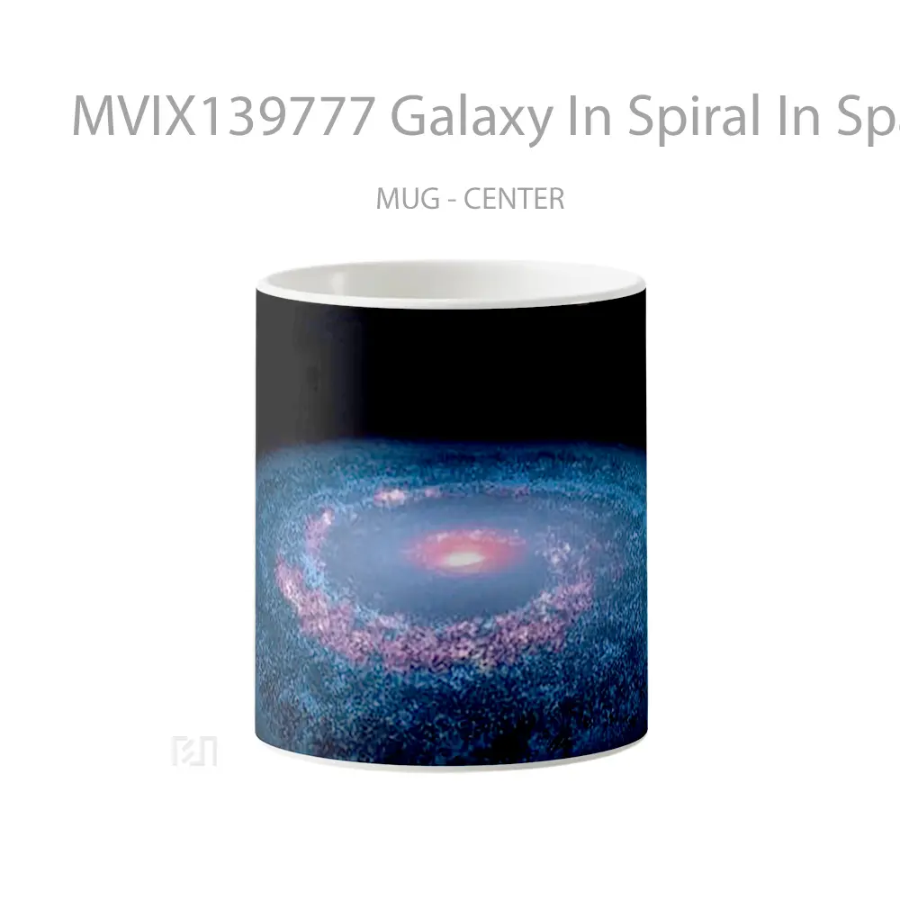 Mug Galaxy In Spiral In Space Gelas Astronomi