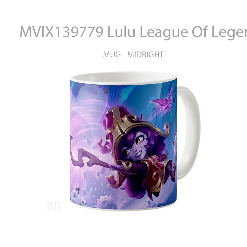 Mug Lulu League Of Legends Wild Rift Cangkir Gamer - All-side / Desain