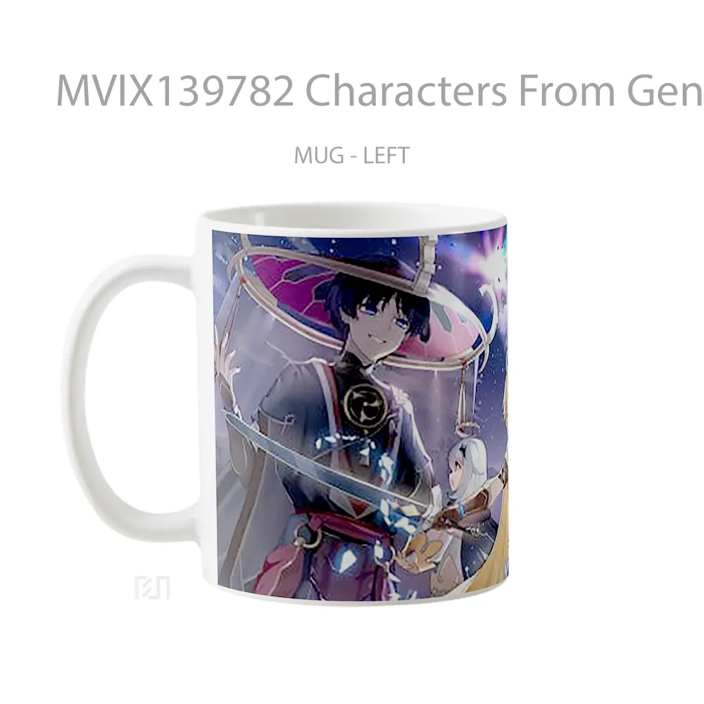 Mug Characters From Genshin Impact Cangkir Gamer - All-side / Desain