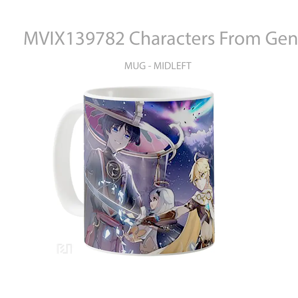 Mug Characters From Genshin Impact Cangkir Gamer - All-side / Desain
