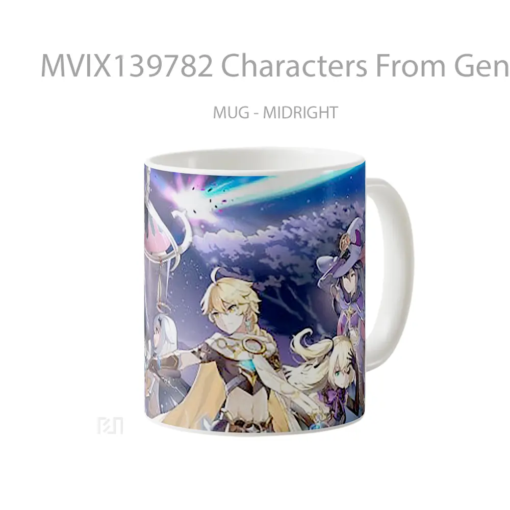 Mug Characters From Genshin Impact Cangkir Gamer - All-side / Desain