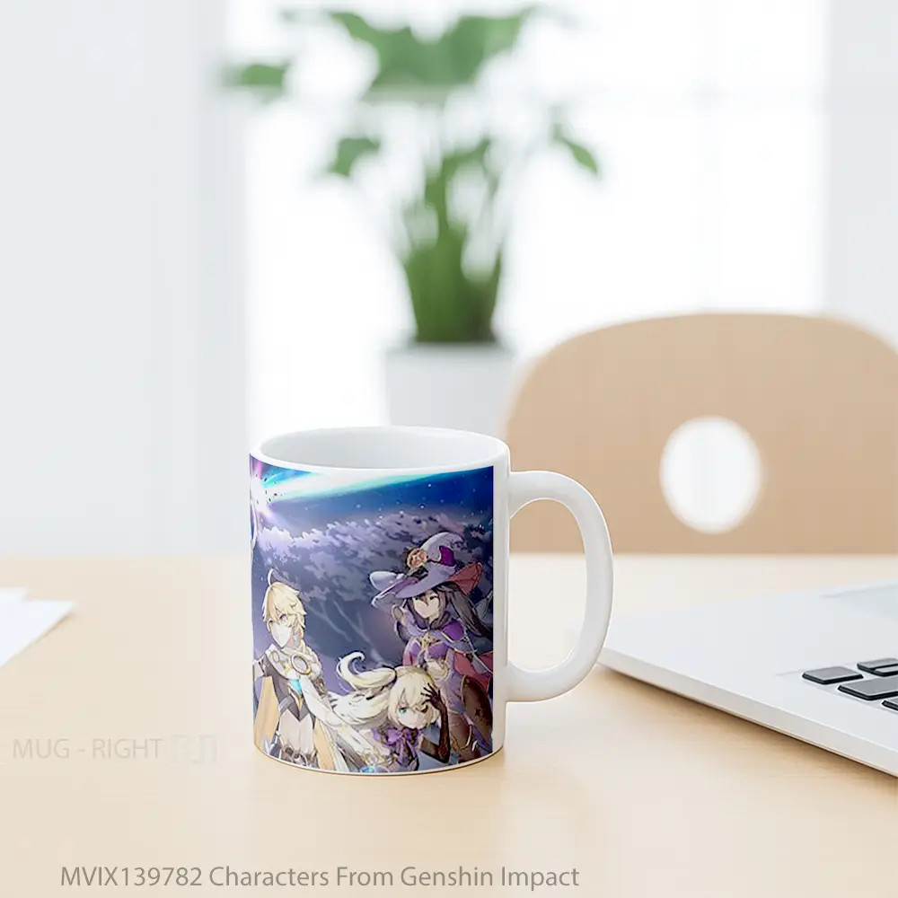 Mug Characters From Genshin Impact Cangkir Gamer - All-side / Desain