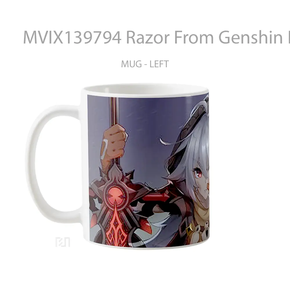 Mug Razor From Genshin Impact Cangkir Gamer - All-side / Desain