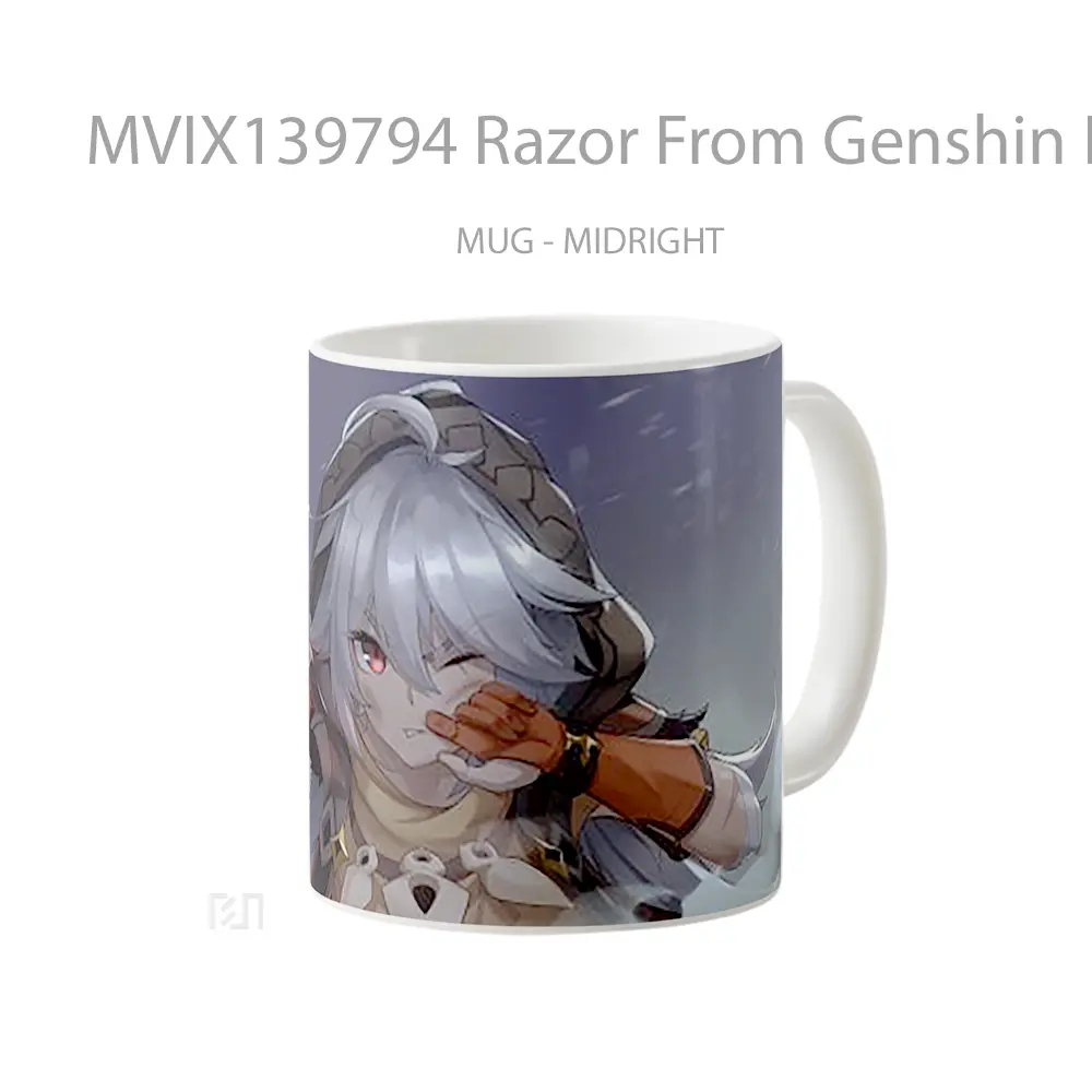 Mug Razor From Genshin Impact Cangkir Gamer - All-side / Desain