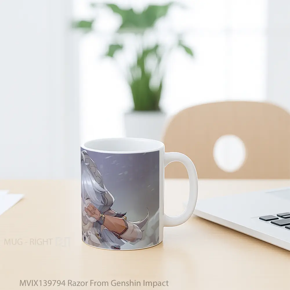 Mug Razor From Genshin Impact Cangkir Gamer - All-side / Desain