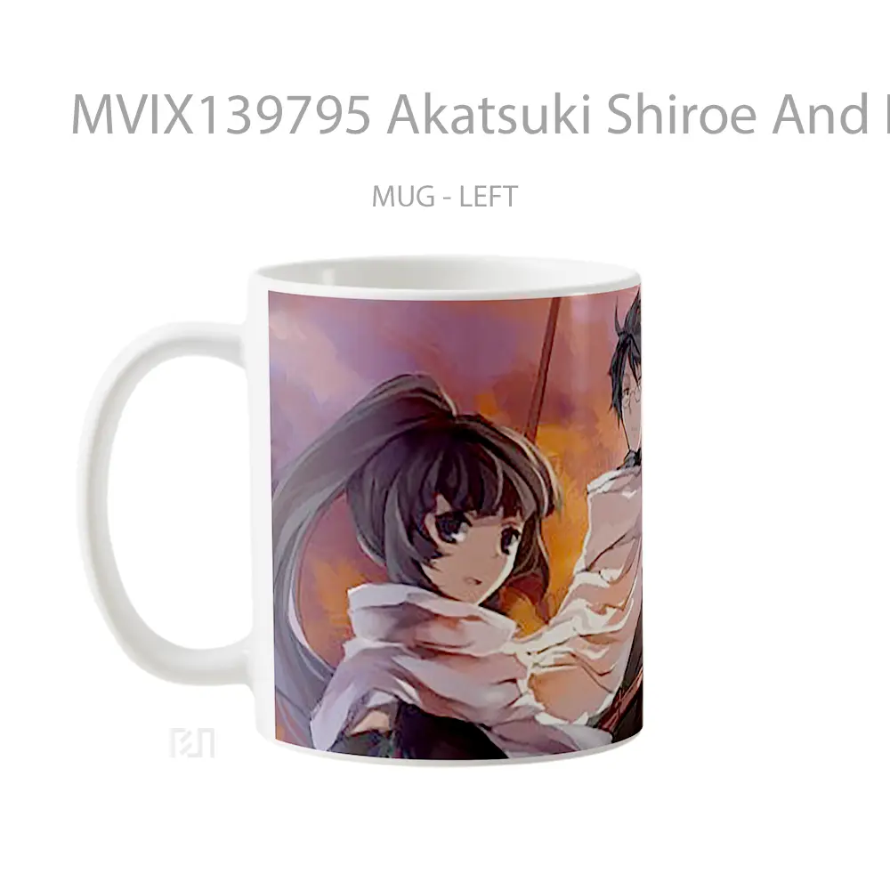 Mug Akatsuki Shiroe And Naotsugu De Log Horizon Gelas Keramik Unik - All-side / Desain