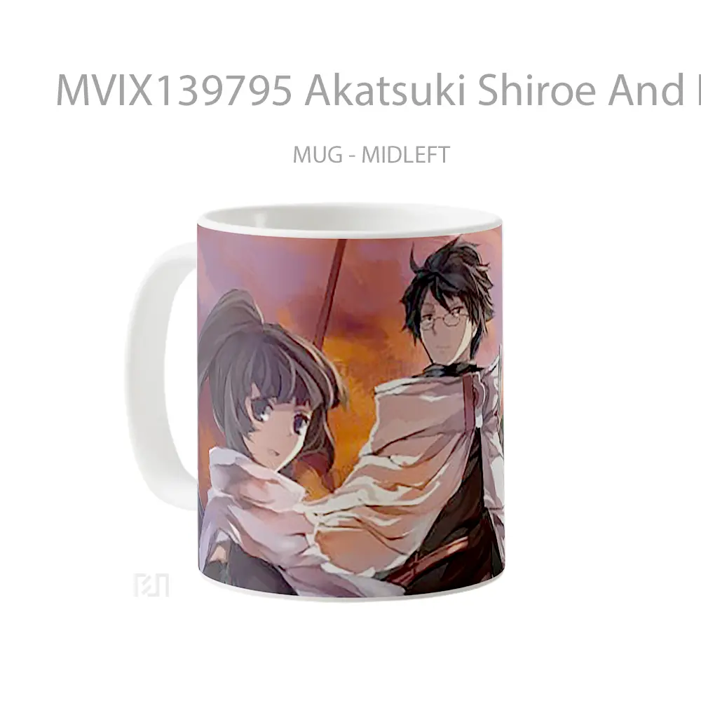 Mug Akatsuki Shiroe And Naotsugu De Log Horizon Gelas Keramik Unik - All-side / Desain