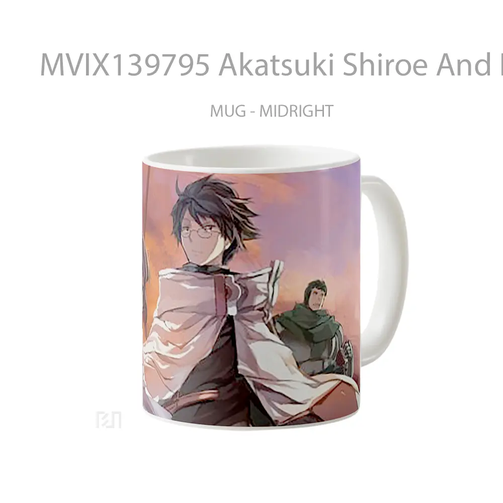 Mug Akatsuki Shiroe And Naotsugu De Log Horizon Gelas Keramik Unik - All-side / Desain