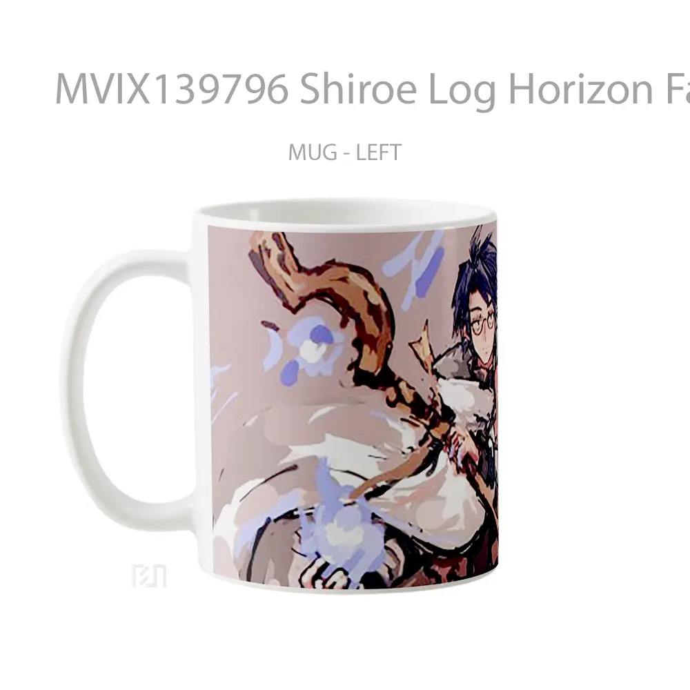 Mug Shiroe Log Horizon Fanart Gelas Keramik Unik - All-side / Desain