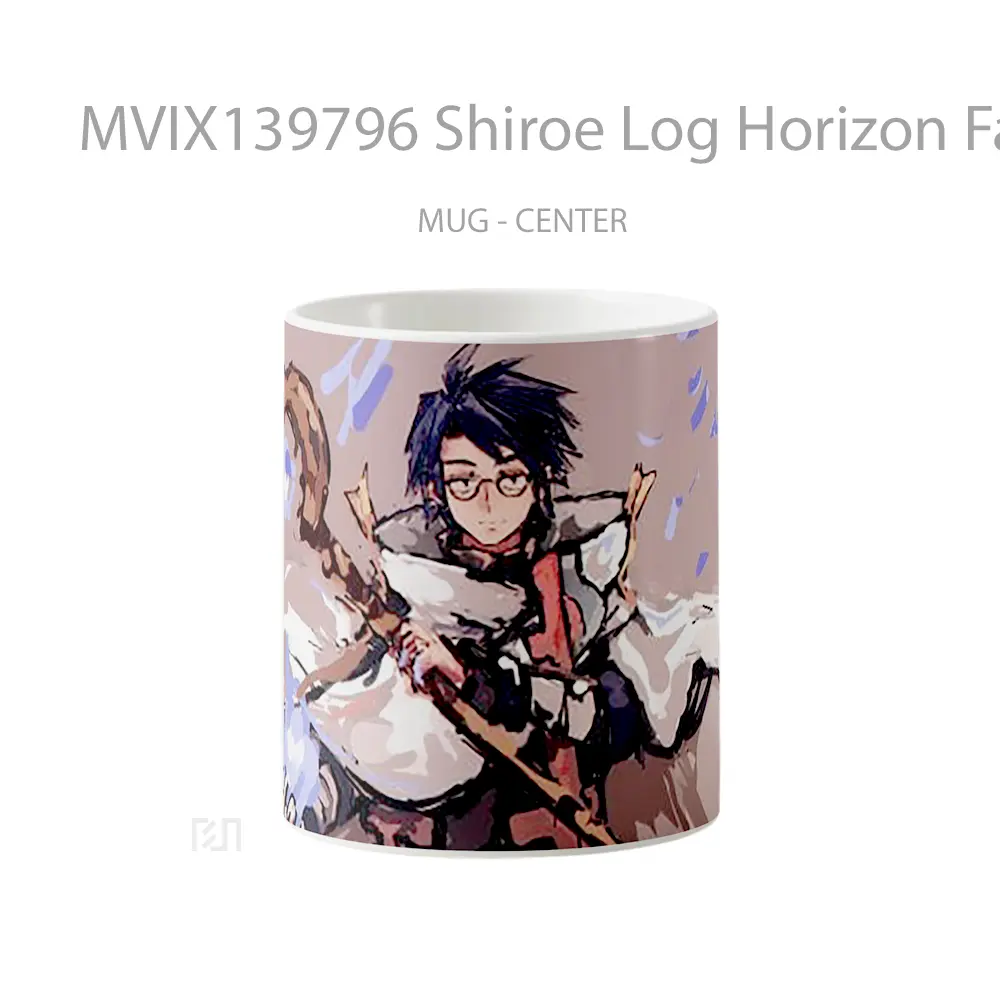 Mug Shiroe Log Horizon Fanart Gelas Keramik Unik